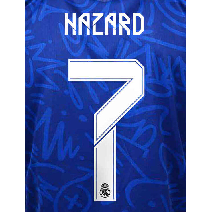 Real Madrid 2021/22 Hazard #7 Away/Third Jersey Name Set (Main)