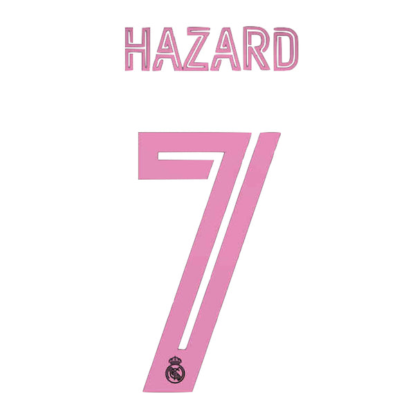 Real Madrid 2020/21 Third Hazard #7 Jersey Name Set