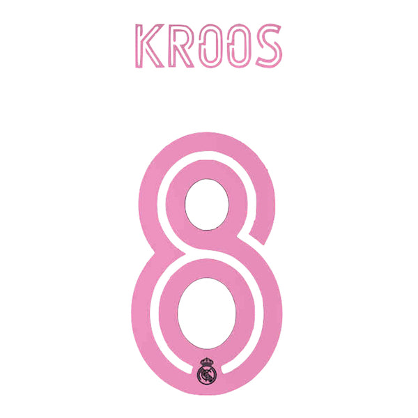Real Madrid 2020/21 Third Kroos #8 Jersey Name Set