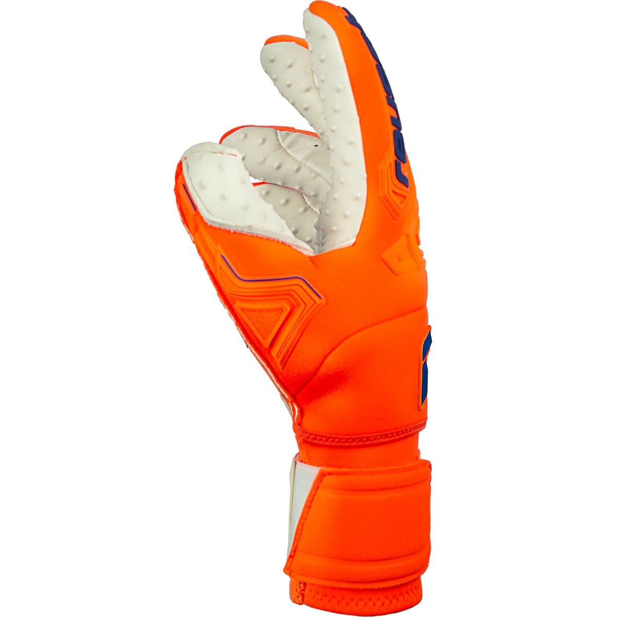 Reusch Attrakt FS Freegel Speedbump Ortho-Tec Goalkeeper Glove - Orange-Blue (Single - Side)