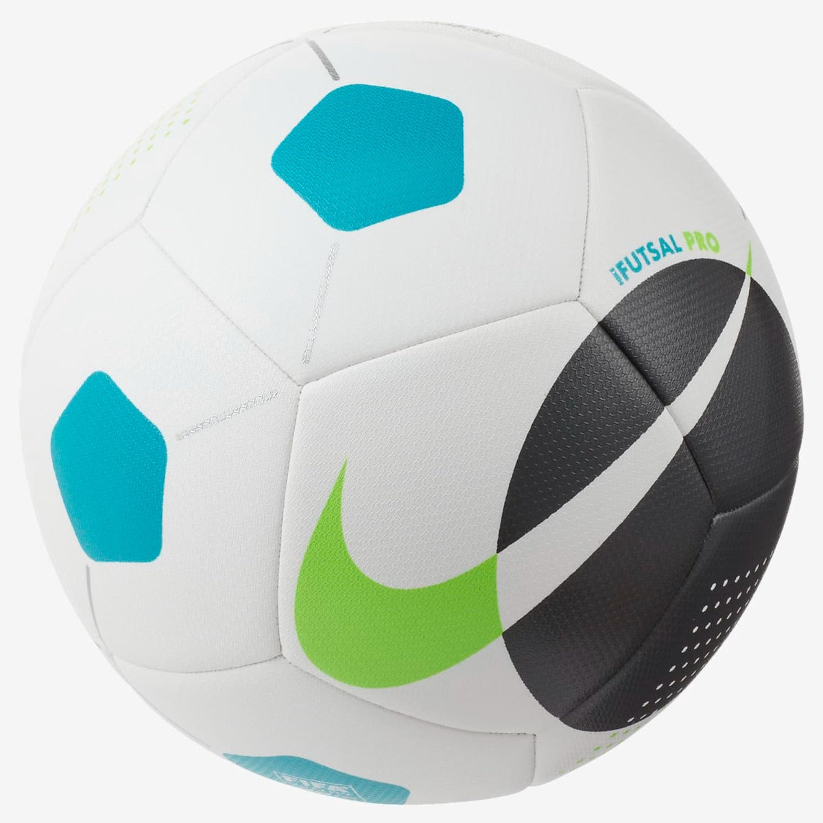 Nike Futsal PRO Ball - White-Teal-Black (Front)