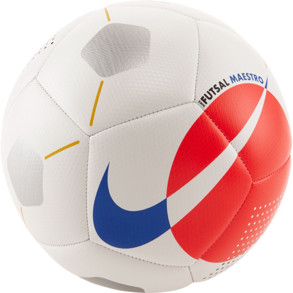 Nike Futsal Maestro Soccer Ball - White-Crimson-Blue (View 1)