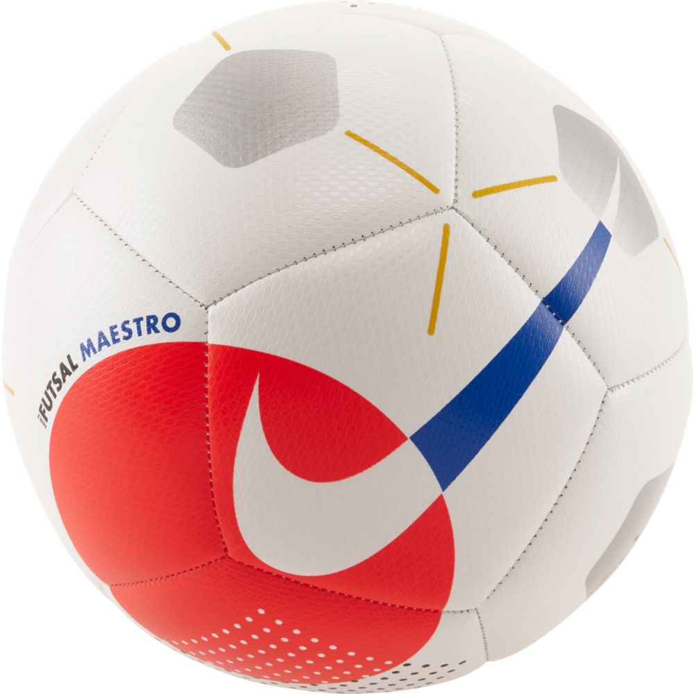 Nike Futsal Maestro Soccer Ball - White-Crimson-Blue (View 2)