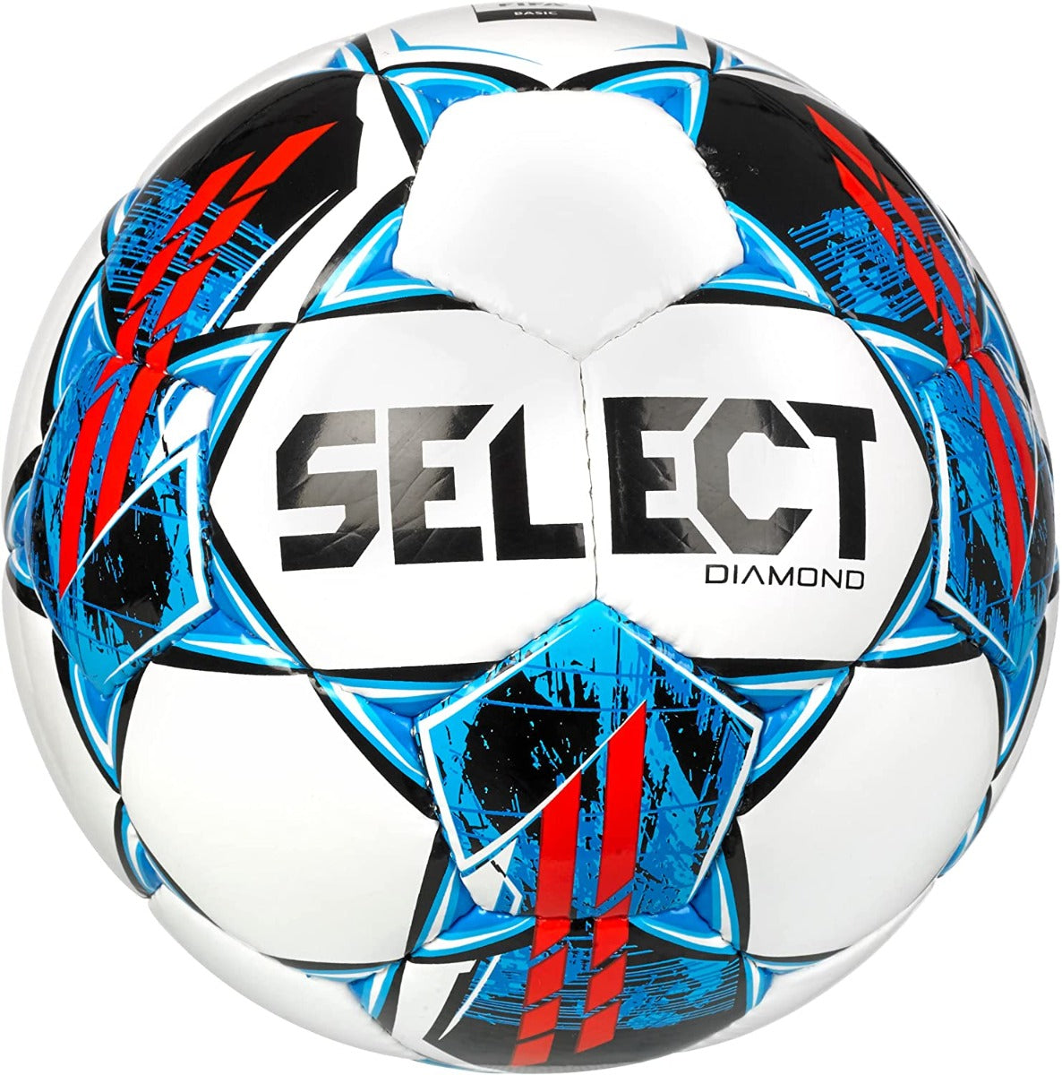 Select Diamond NFHS Ball - White-Blue-Red (Front)