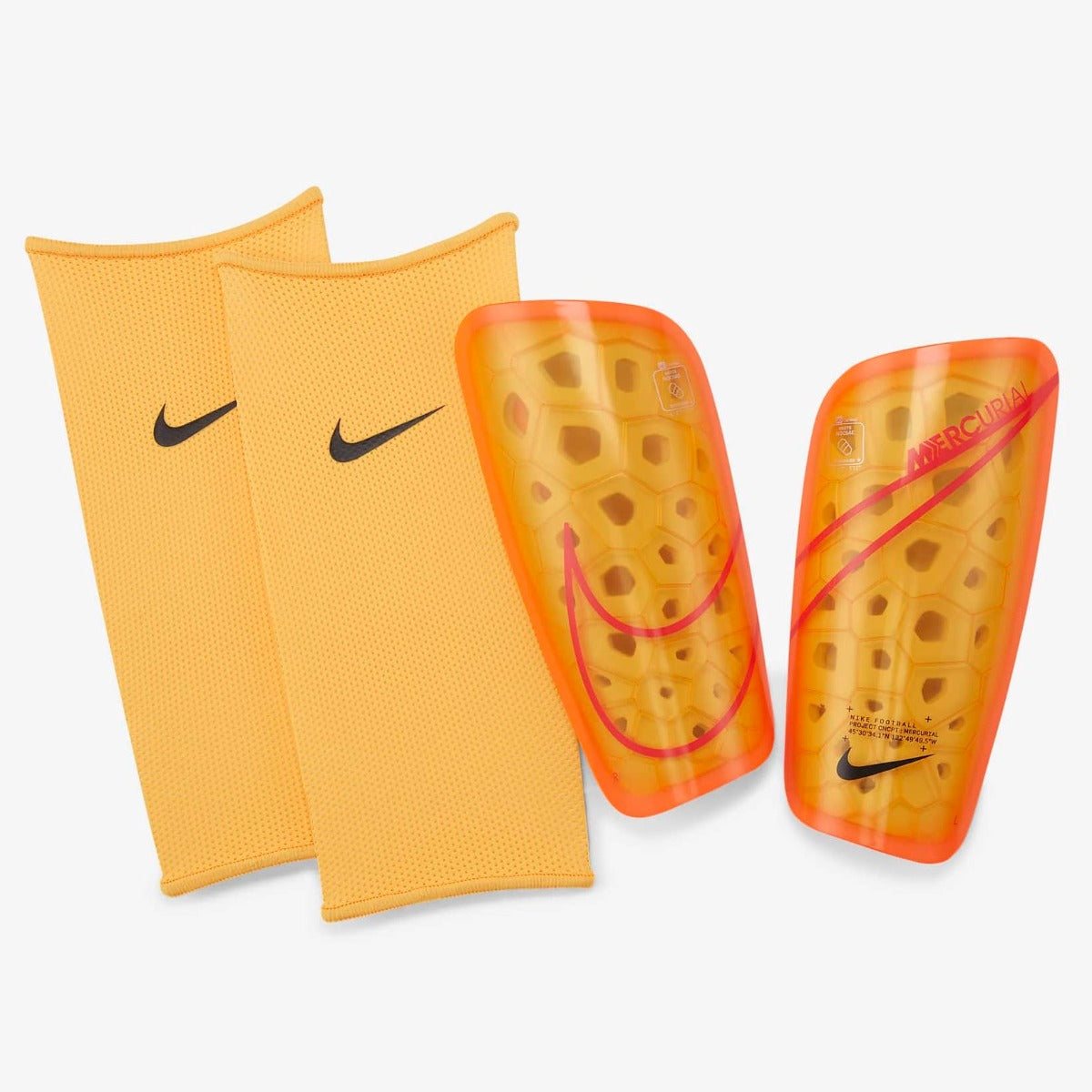 Nike Mercurial Lite Shin Guards - Laser Orange (Set)