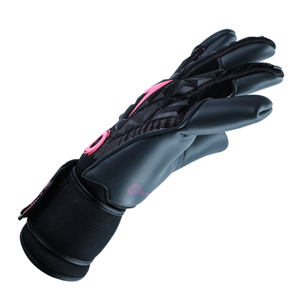 Elite Sport Titanium Pink Goalkeeper Gloves - Black-Pink (Side 3)