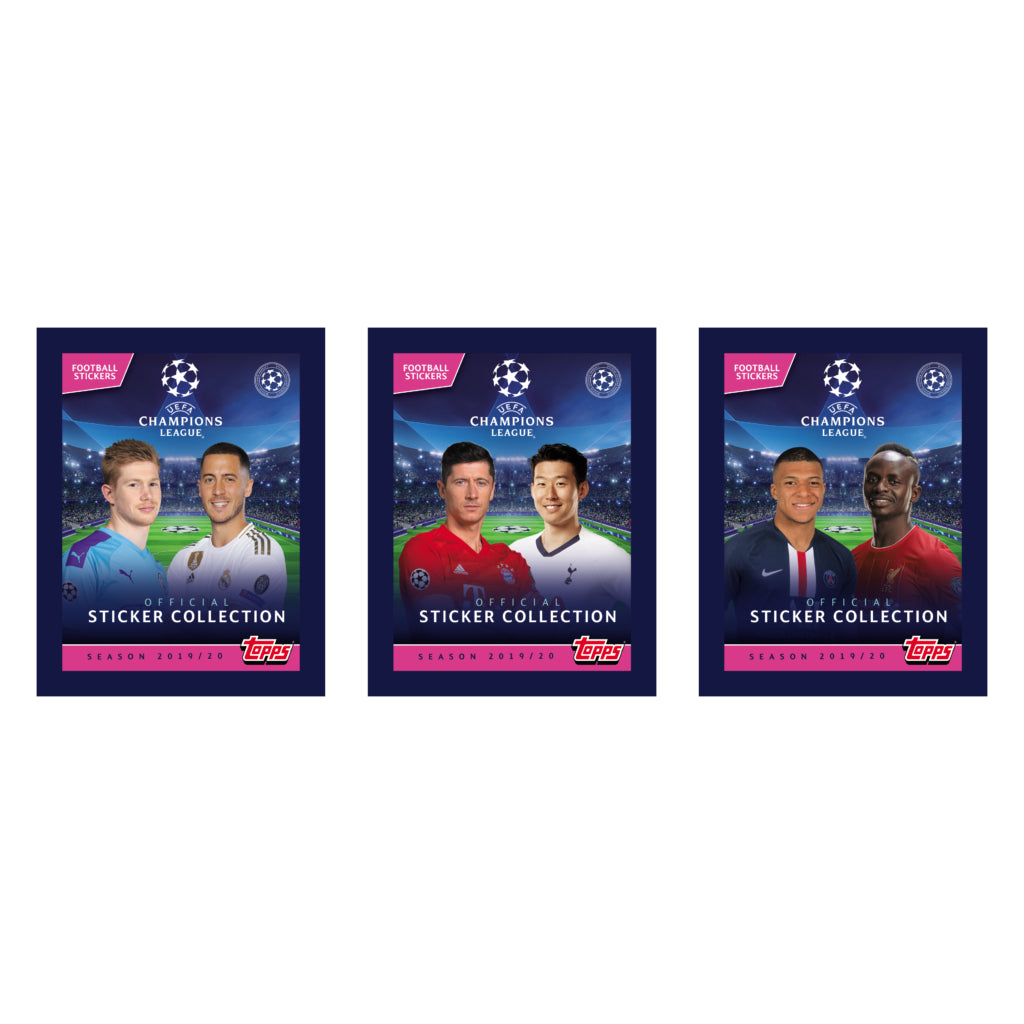 Topps 2019-20 UEFA Champions League Sticker Pack (5 per pack)