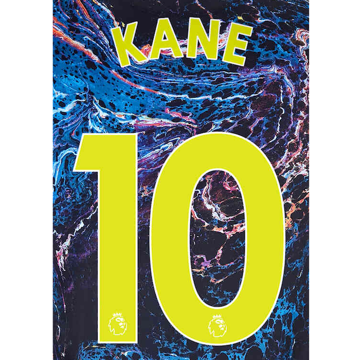 Tottenham 2021/22 Away Kane #10 Jersey Name Set (Main)