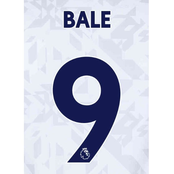 Tottenham 2019/22 Home Bale  #9 Jersey Name Set