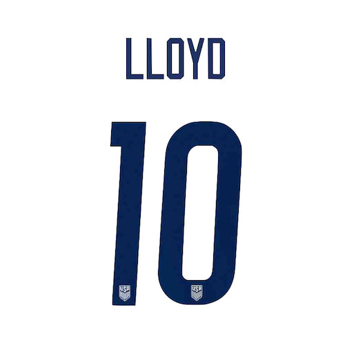 USA 2020/21 Home Women's Lloyd #10 Jersey Name Set
