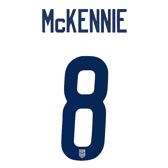 USA 2020/21 Home McKennie #8 Jersey Name Set