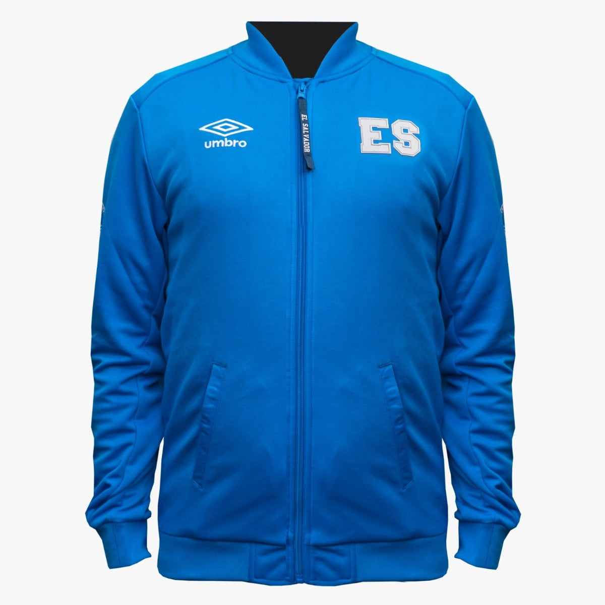 Umbro 2022 El Salvador Anthem Jacket - Blue (Front)